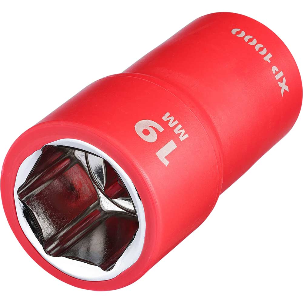 Photos - Bits / Sockets Draper XP1000 1/2" Drive VDE Insulated Hexagon Socket 1/2" 19mm 17982 