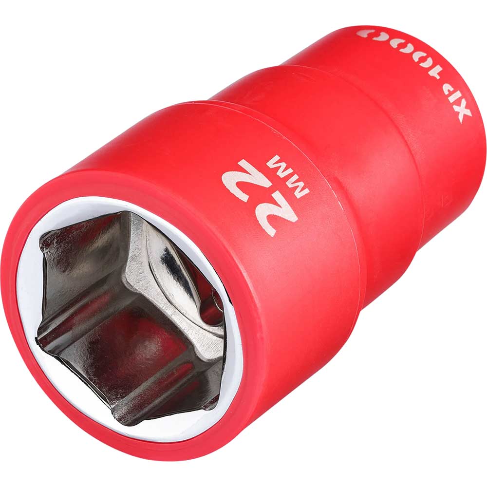 Draper XP1000 1/2" Drive VDE Insulated Hexagon Socket 1/2" 22mm