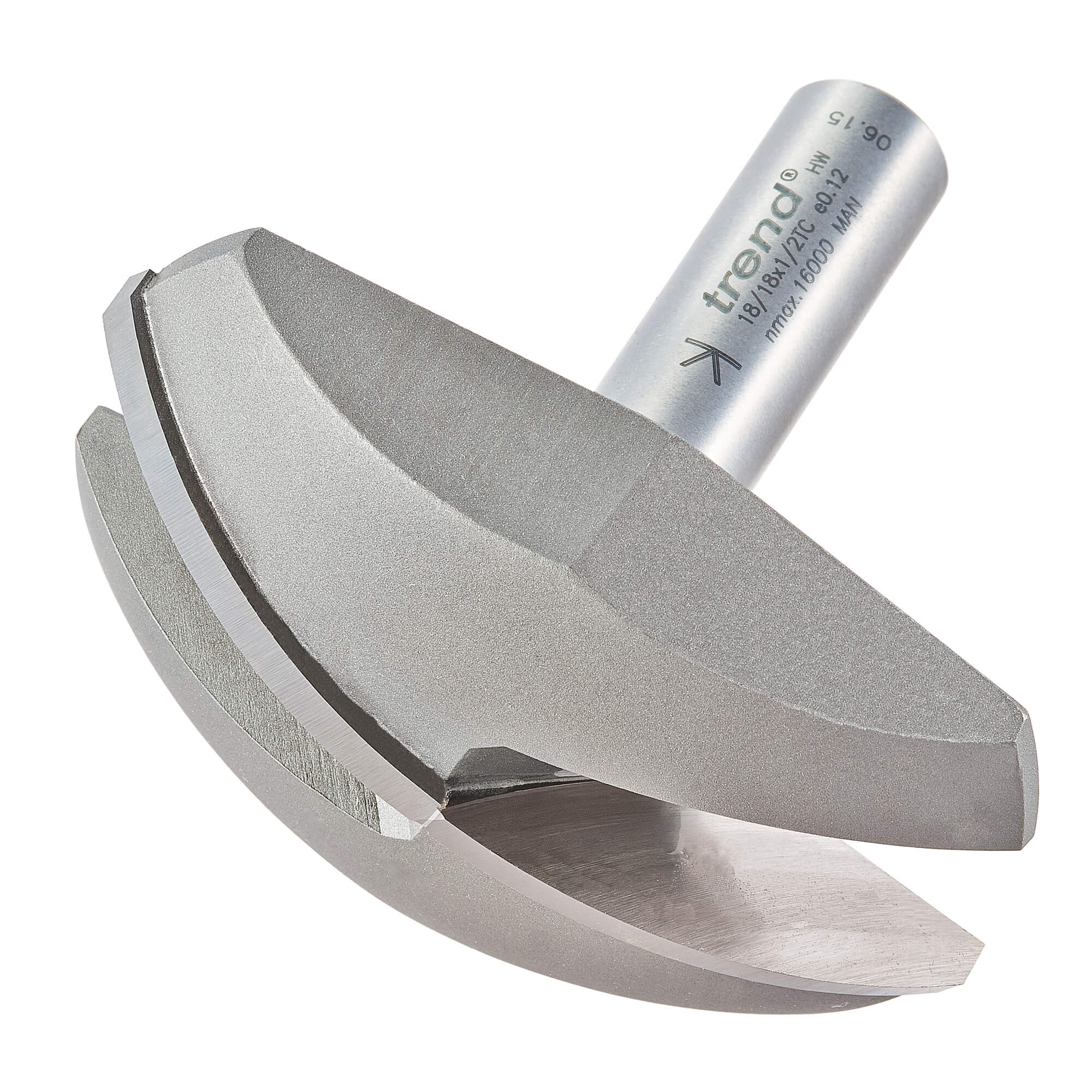 Image of Trend Dished Radius Panel Router Cutter 73mm 22mm 1/2"