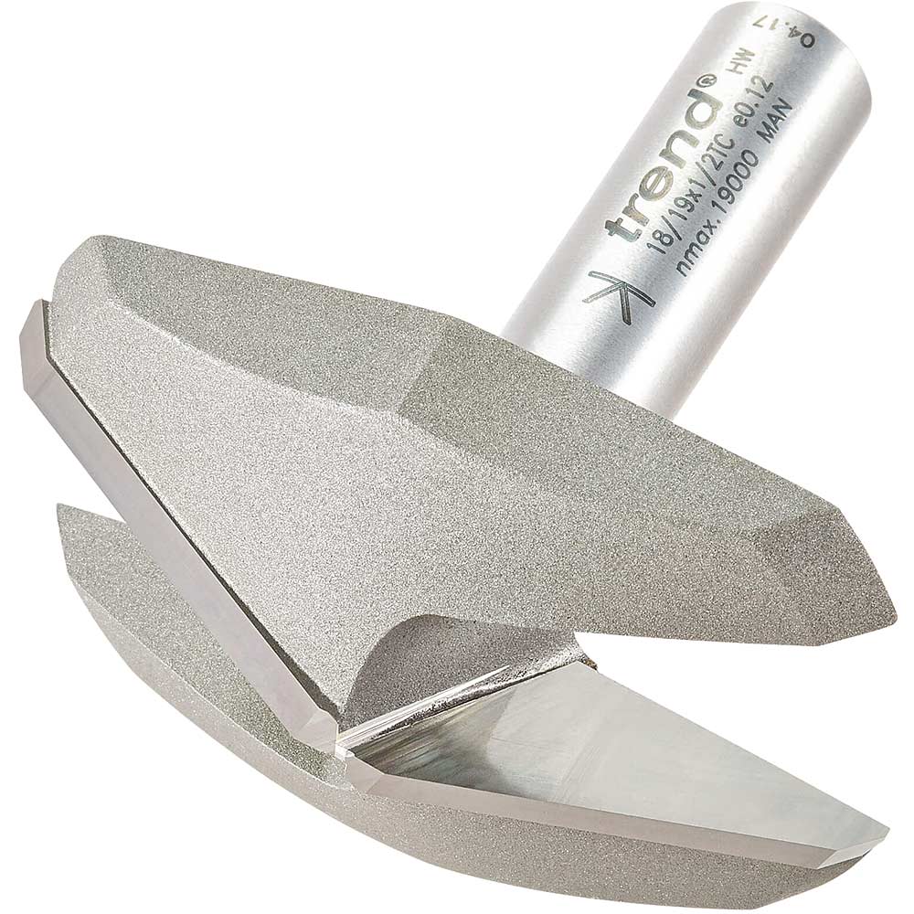Trend Large Bevel Panel Raiser Router Cutter 67.7mm 16mm 1/2