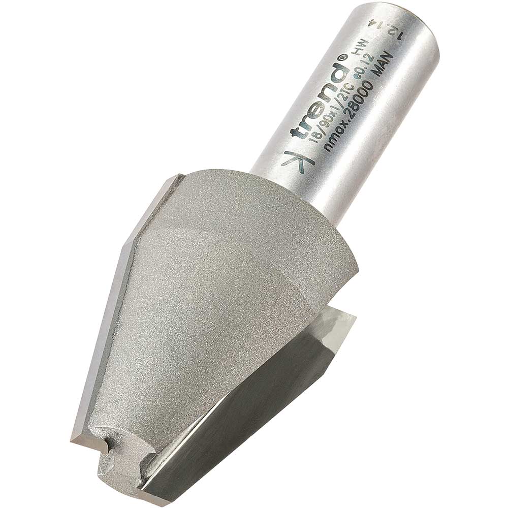 Image of Trend Vertical Panel Bevel Mould Router Cutter 28.5mm 38mm 1/2"