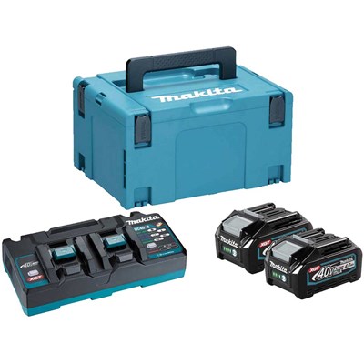 Makita 191U05-8 40v Max XGT Cordless 2 Battery 4ah and 110v Charger Kit