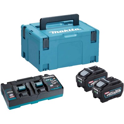 Makita 191U19-7 40v Max XGT Cordless 2 Battery 5ah and 110v Charger Kit