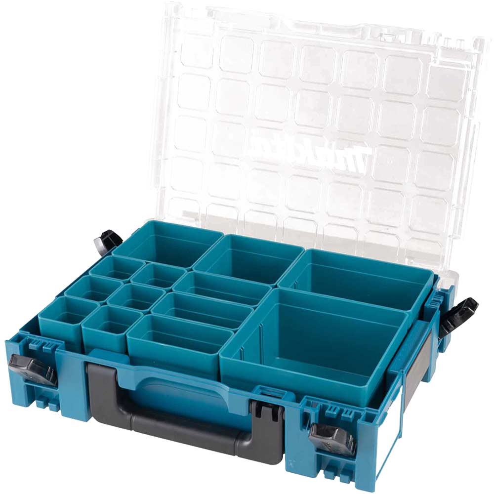 Image of Makita MakPac 13 Compartment Plastic Organiser Case