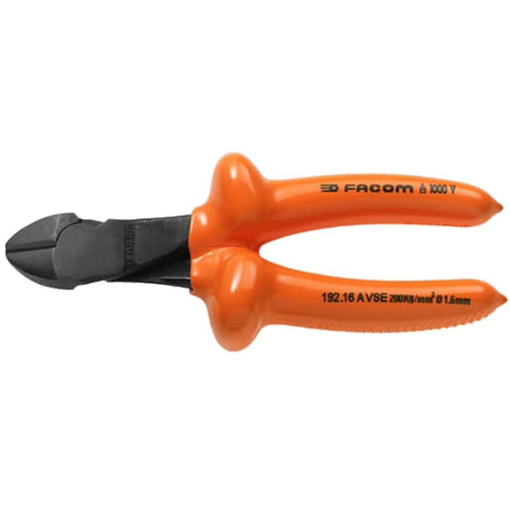 Image of Facom 192 VSE Series Insulated Heavy Duty Side Cutters 160mm