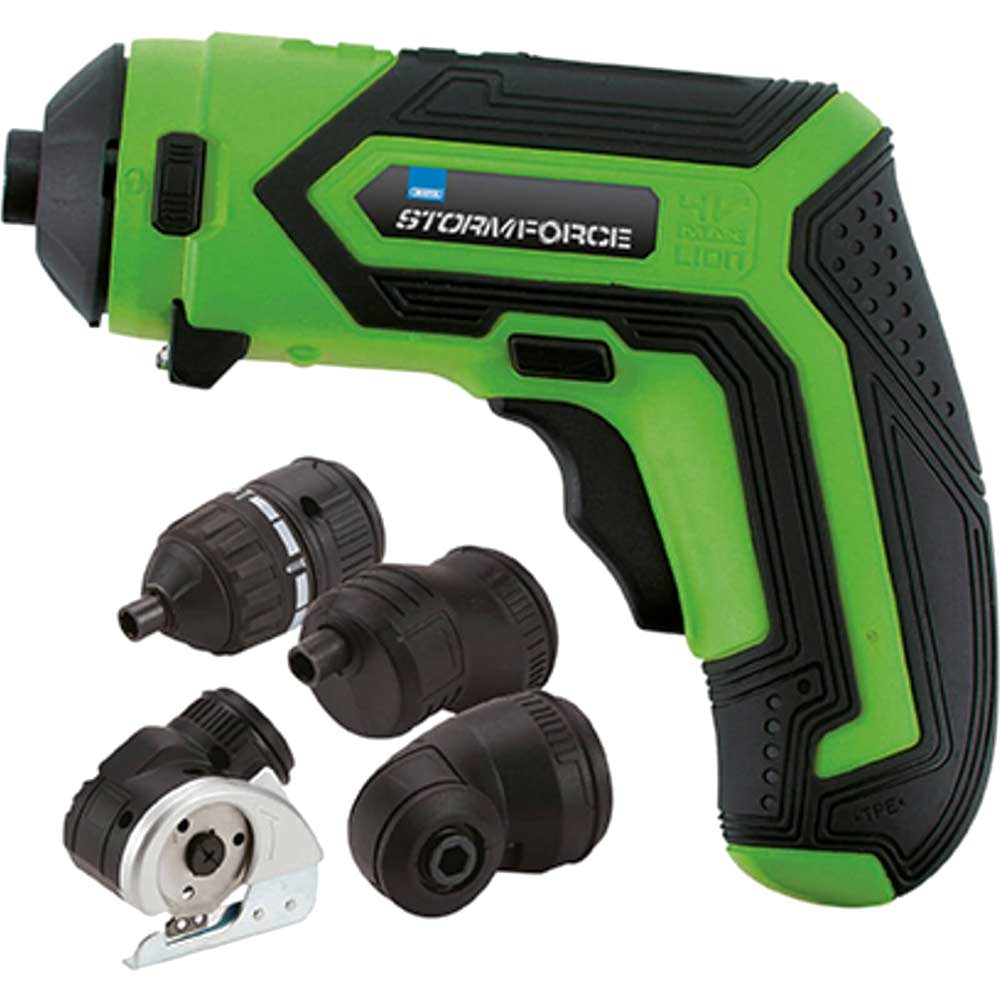 Draper Storm Force CSD4MHSF 4v Cordless Screwdriver and Cutting Tool 1 x 1.5ah Integrated Li-ion Battery Charger No Case