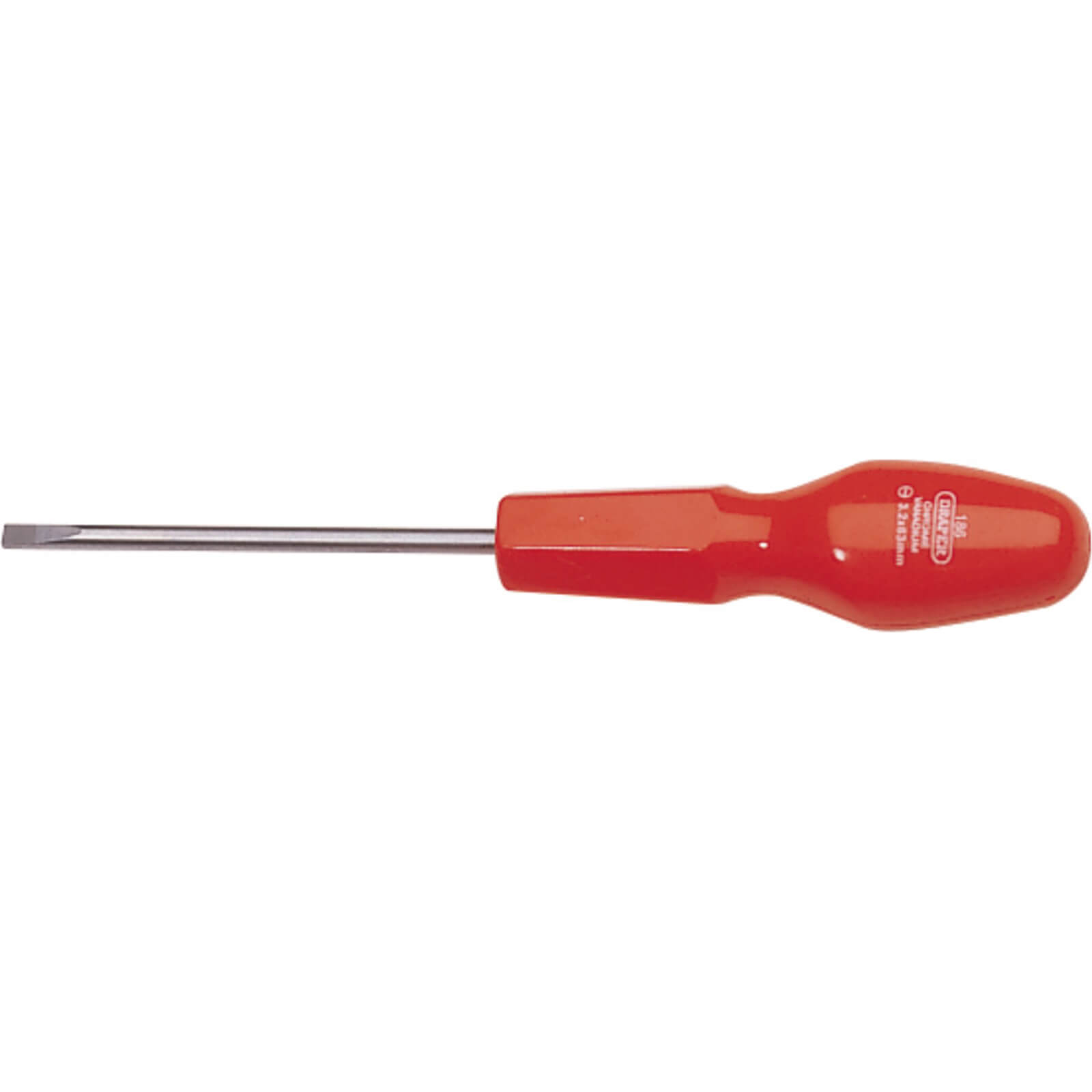 Image of Draper Flared Slotted Screwdriver 3.2mm 63mm