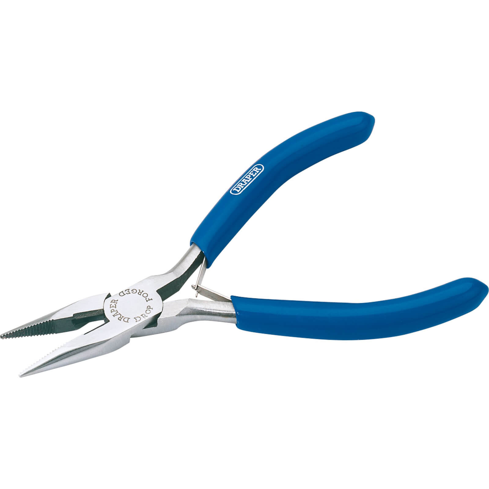 Image of Draper Spring Loaded Long Nose Pliers 115mm