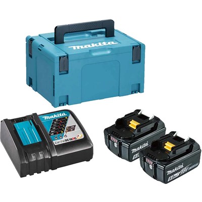 Makita 197803-2 18v LXT Cordless 2 Battery 5ah and Charger Kit