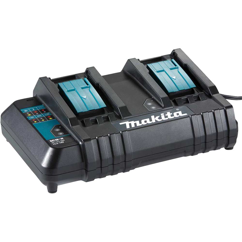 Image of Makita DC18SH Li-ion 18v Dual Port Cordless Battery Charger
