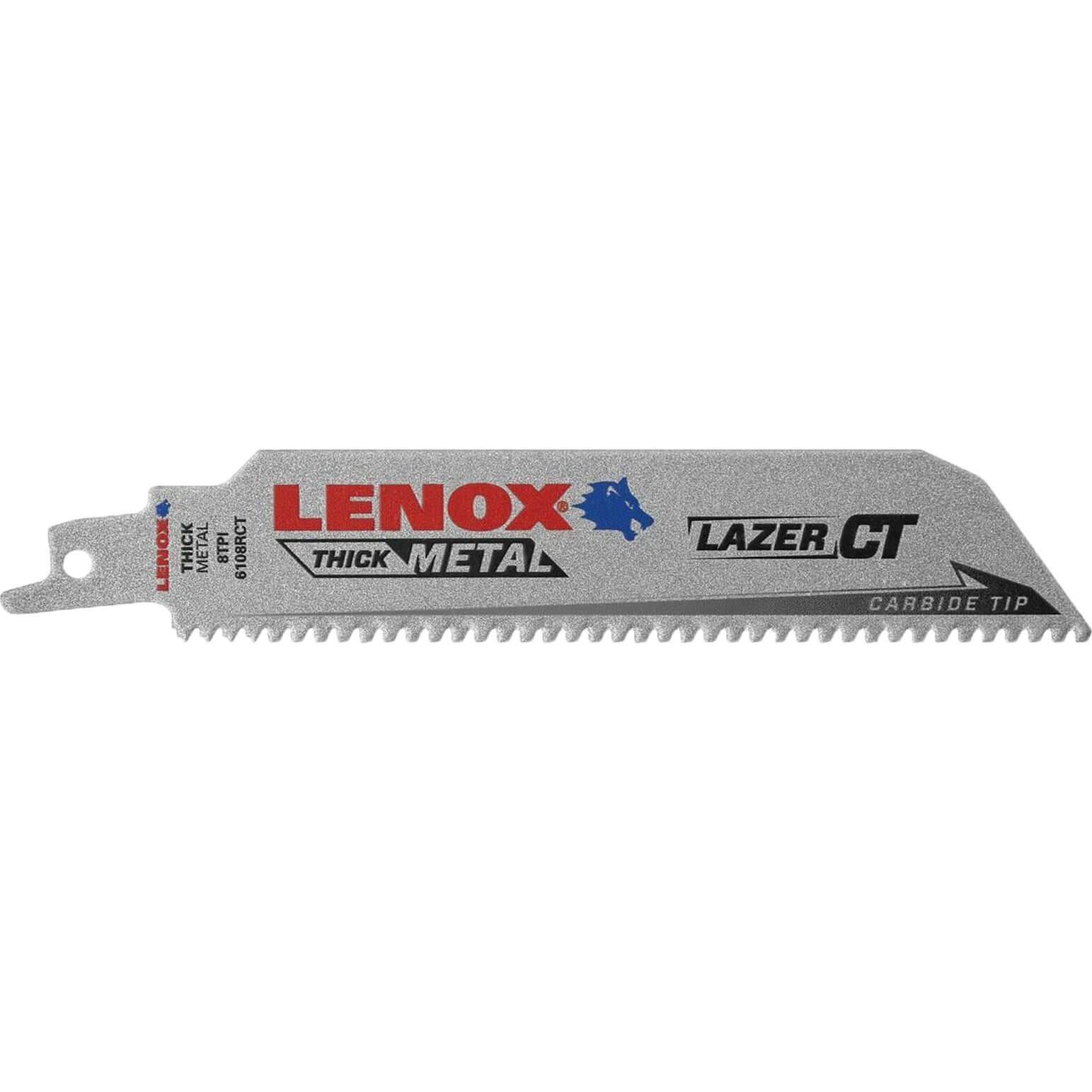 Image of Lenox Lazer CT Carbide Tipped Reciprocating Sabre Saw Blades 100mm Pack of 1