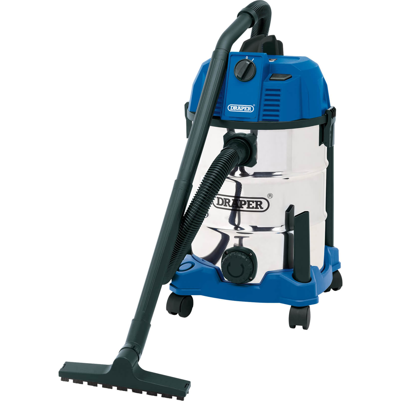 Image of Draper Wet and Dry Vacuum Cleaner With Stainless Steel Tank 30L 240v
