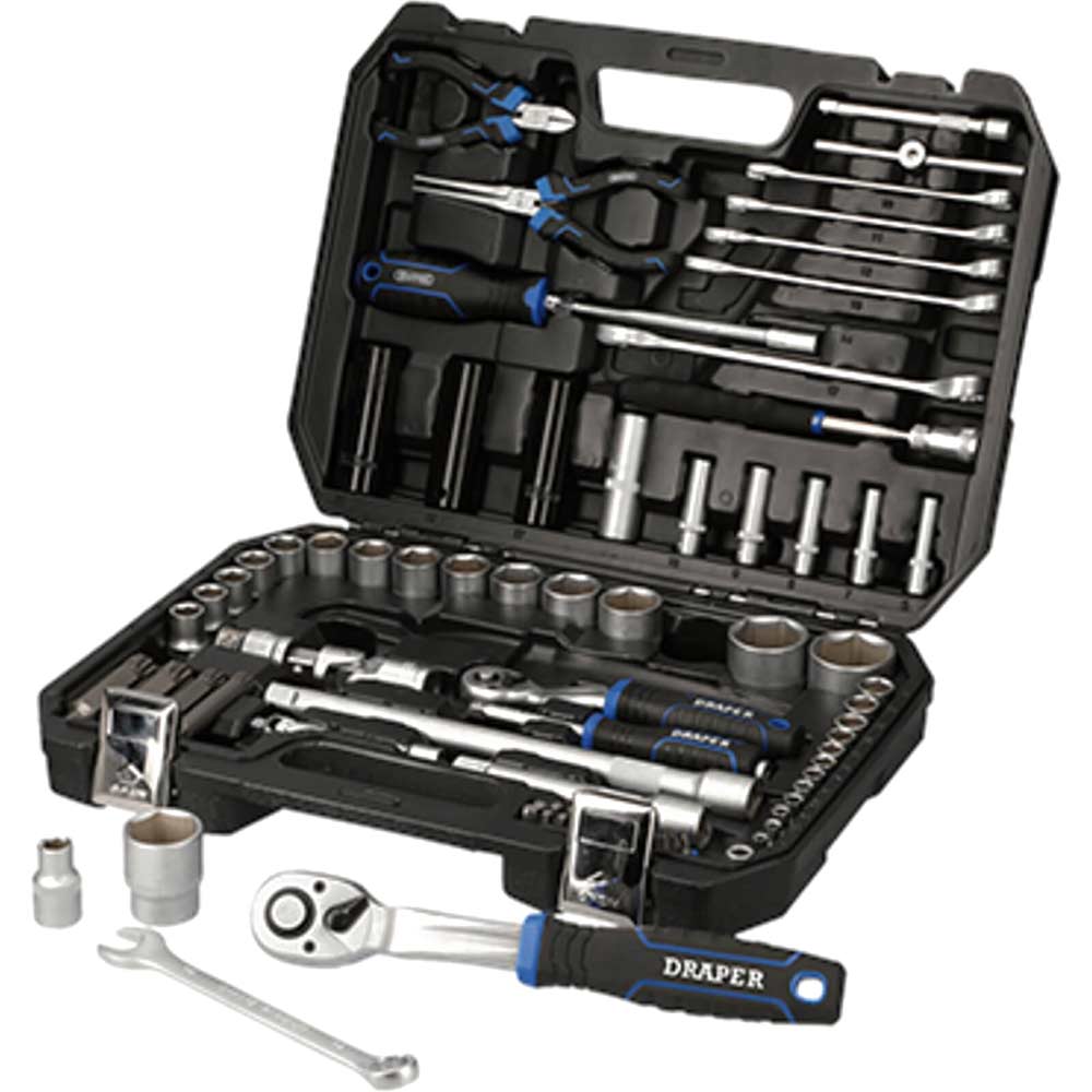 Image of Draper Hi-Torq 83 Piece 1/4" and 1/2" Drive Socket Set Metric Combination