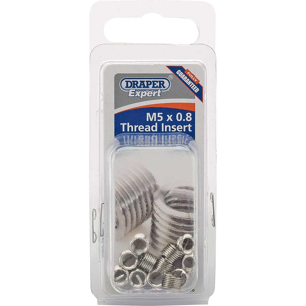 Draper Expert Thread Insert Refill Pack M5 x 1.5D 0.8MM Pack of 12