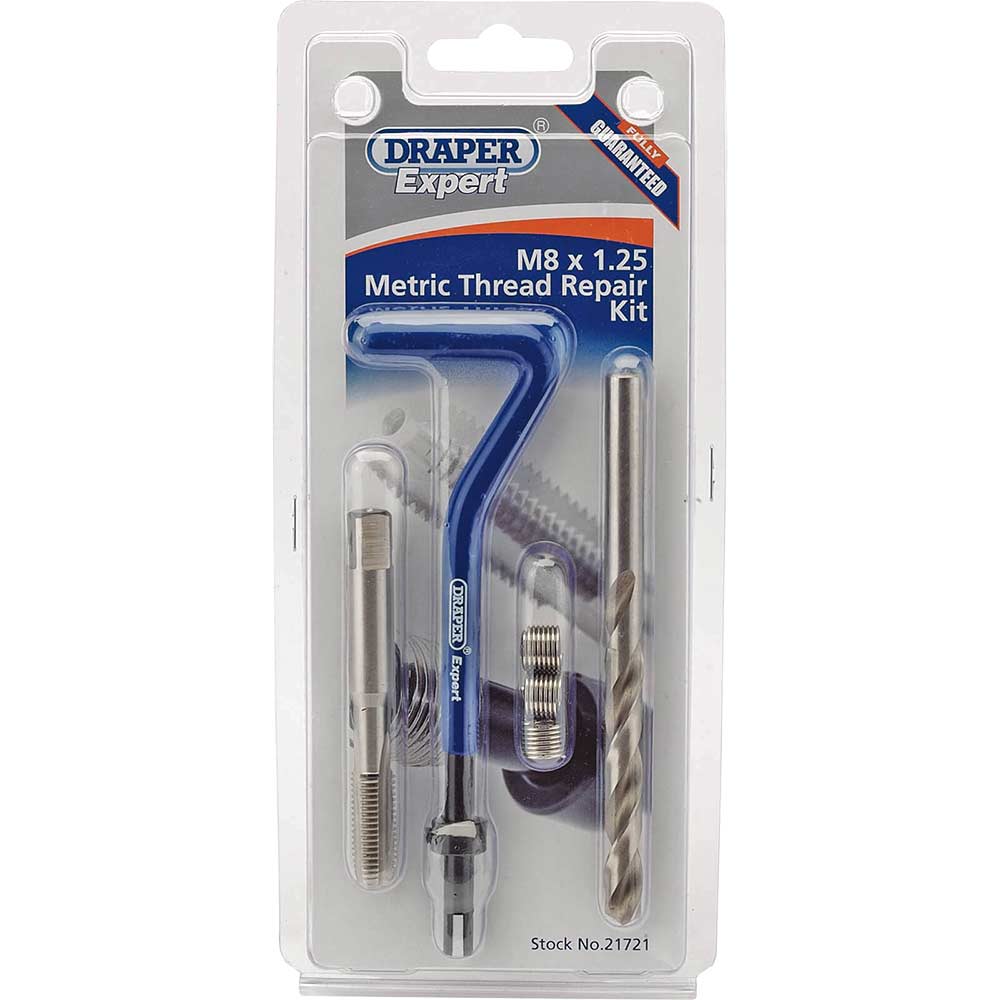 Draper Expert Metric Thread Repair Kit M8 1.25mm