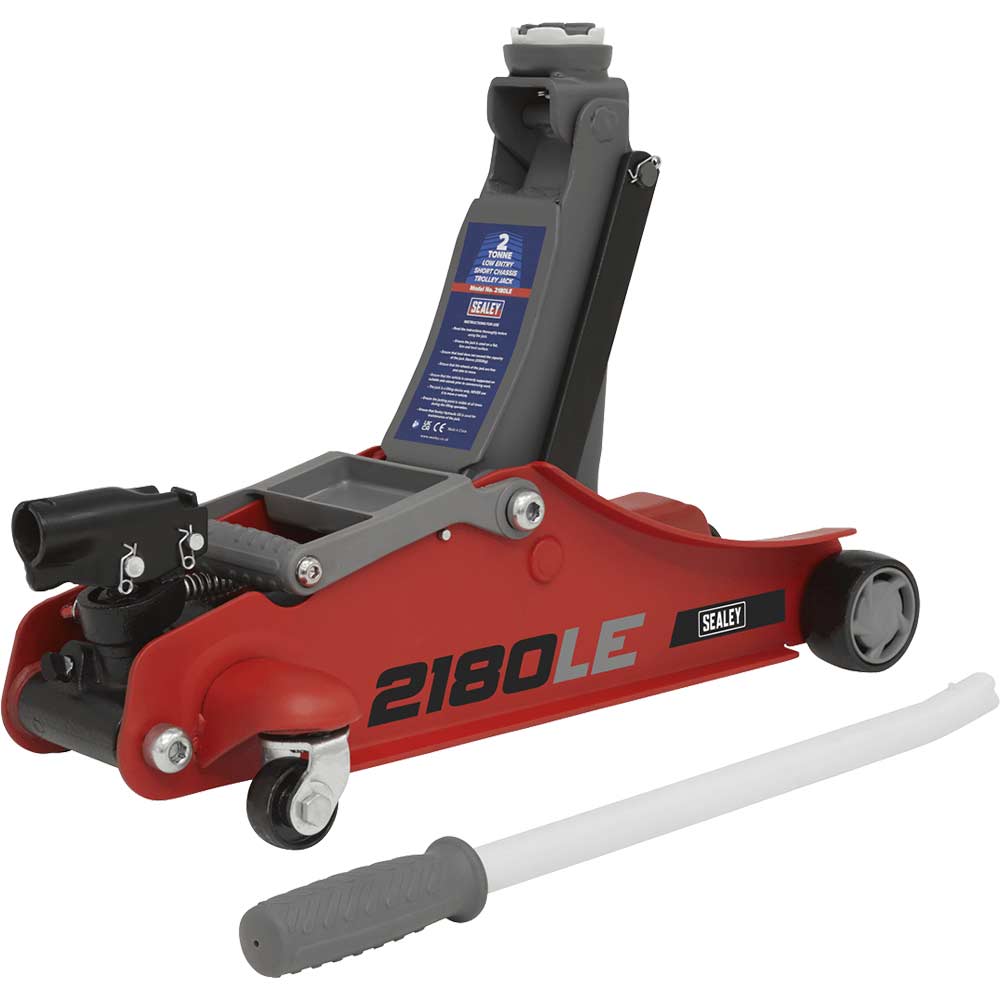 Sealey 2180LE 180 Degree Handle Low Profile Trolley Jack 2 Tonne
