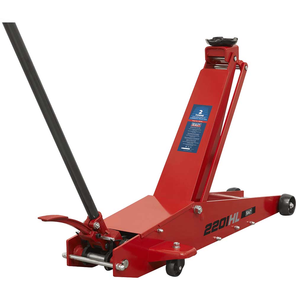 Sealey Long Reach High Lift Commercial Vehicle Trolley Jack 2 Tonne