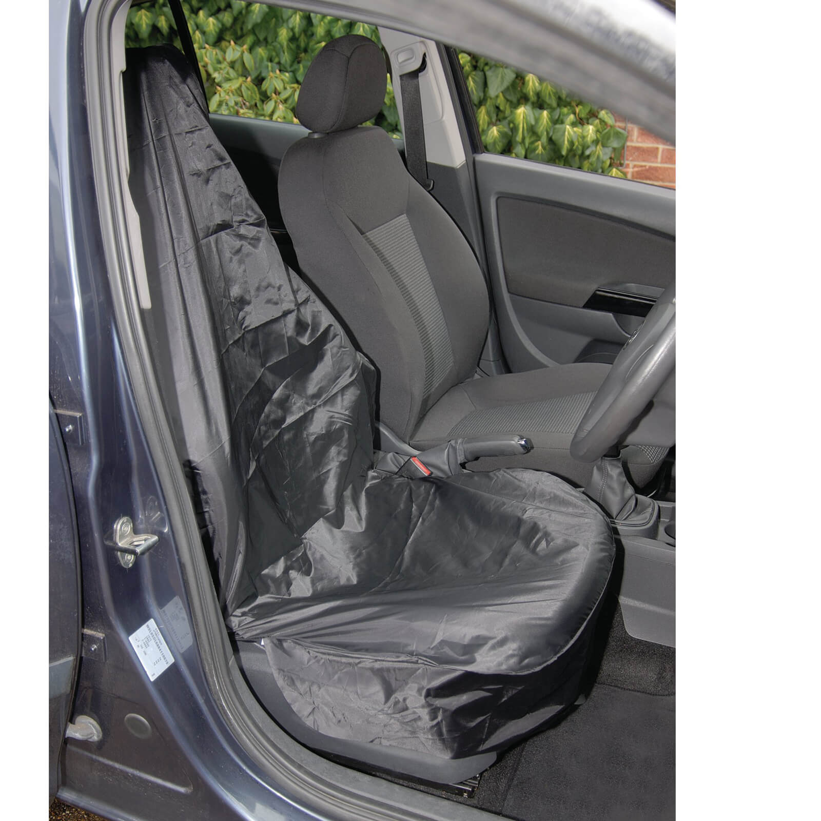 Image of Draper Polyester Single Front Seat Cover Side Airbag Compatible