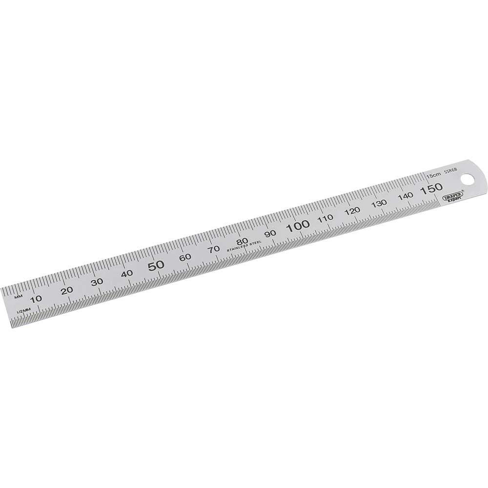 Image of Draper Expert Stainless Steel Rule 6" / 150mm