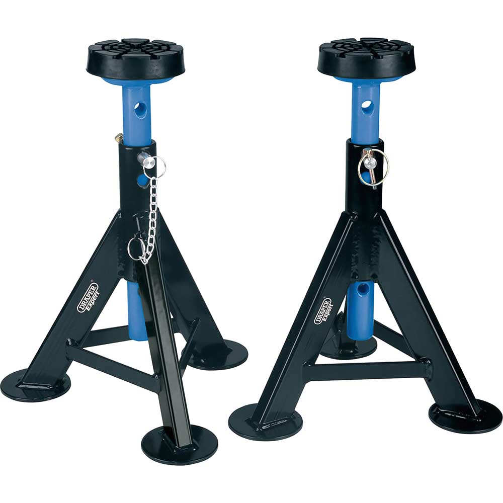 Draper Expert Axle Stands 3 Tonne Black & Blue