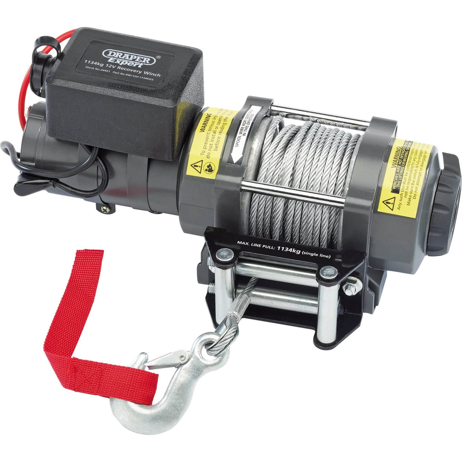 Image of Draper Expert 12v Recovery Winch 1134 Kg