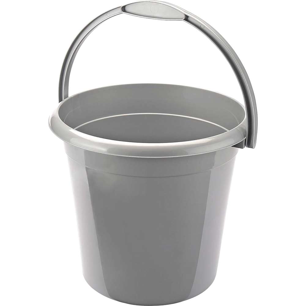 Draper Plastic Bucket 9l Grey