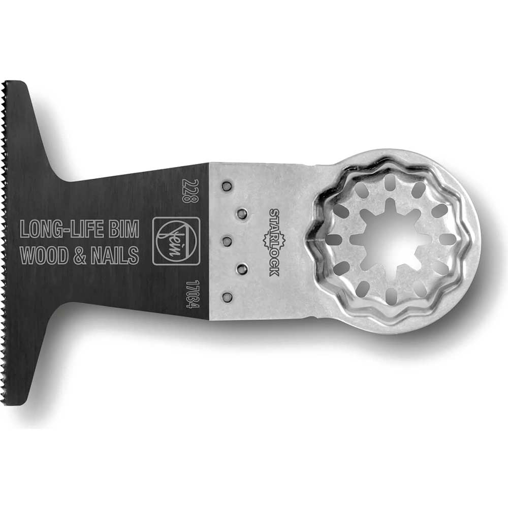 Image of Fein E-Cut BIM Long Life Oscillating Multi Tool Saw Blade for Wood and Nails 65mm Pack of 1