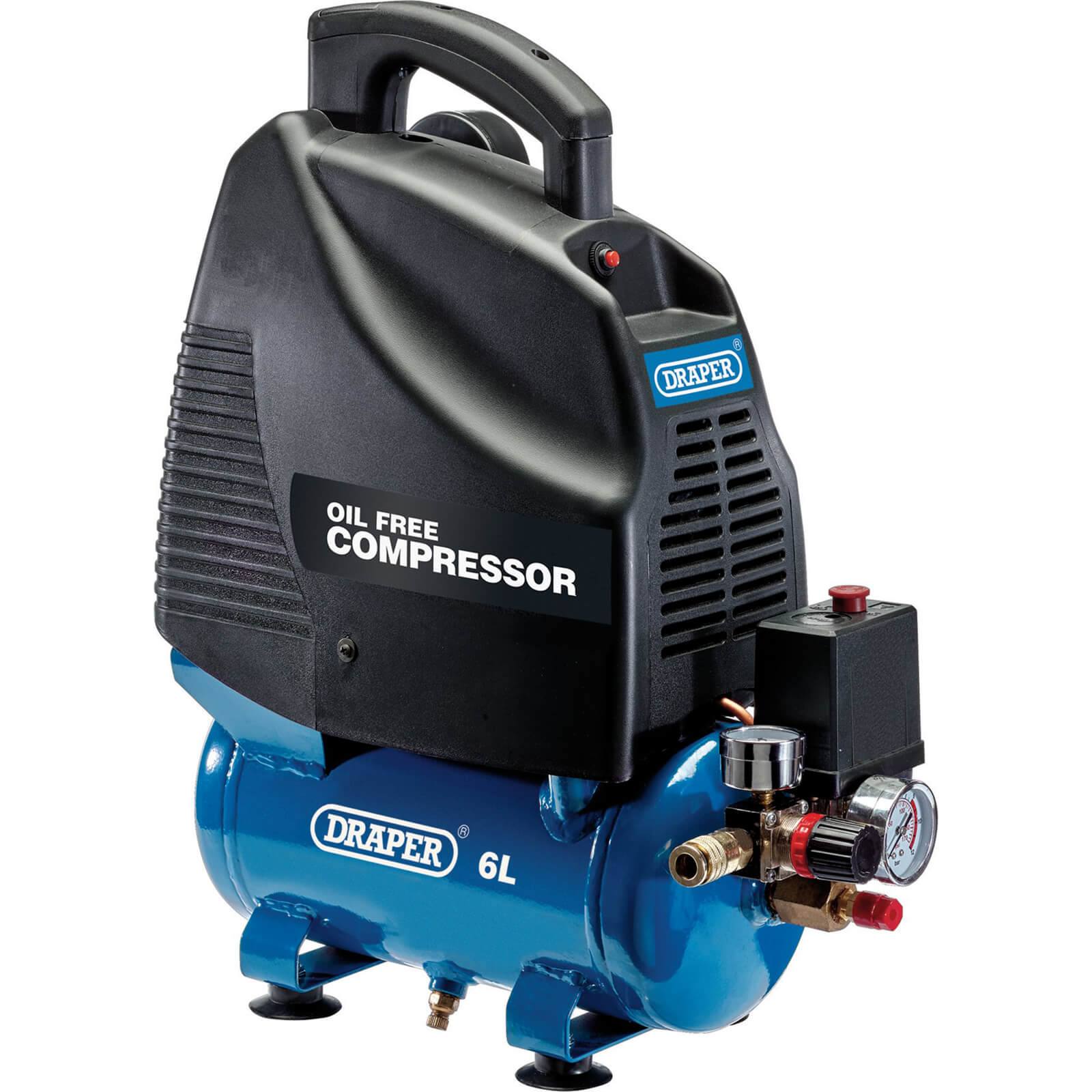Draper DA6/169 Oil Free Air Compressor 6 Litre 240v