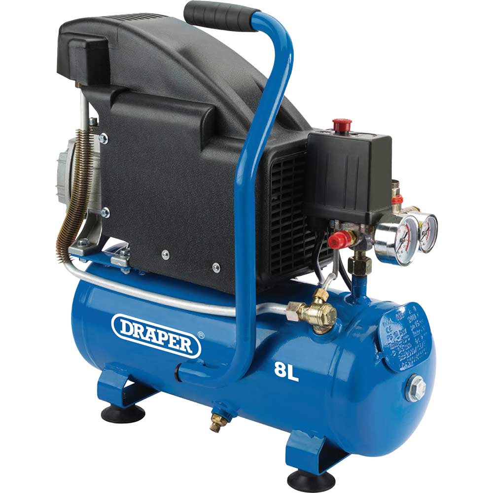 Image of Draper DA8/118 Oil Free Air Compressor 8 Litre 240v