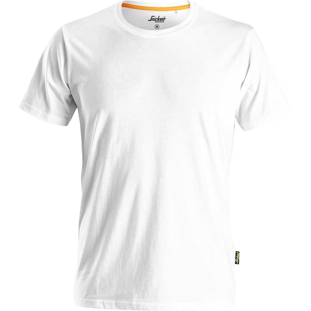 Image of Snickers Allround Work Organic Cotton T Shirt White 3XL