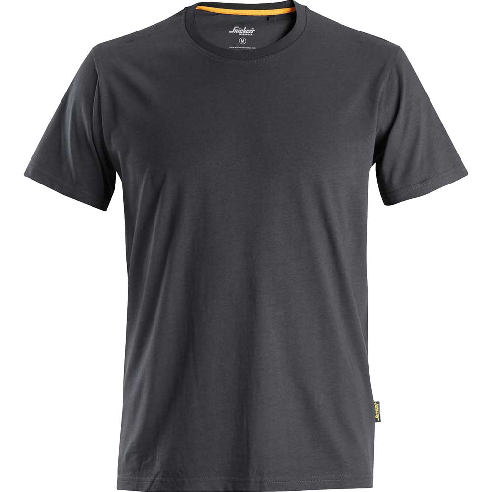 Snickers 2526 Mens Allround Work Organic Cotton T Shirt Grey L