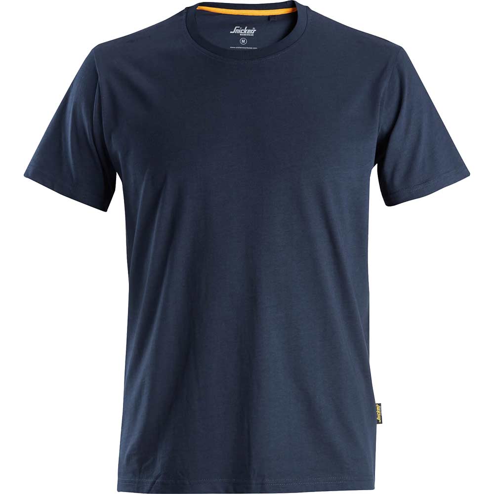 Snickers 2526 Mens Allround Work Organic Cotton T Shirt Navy L