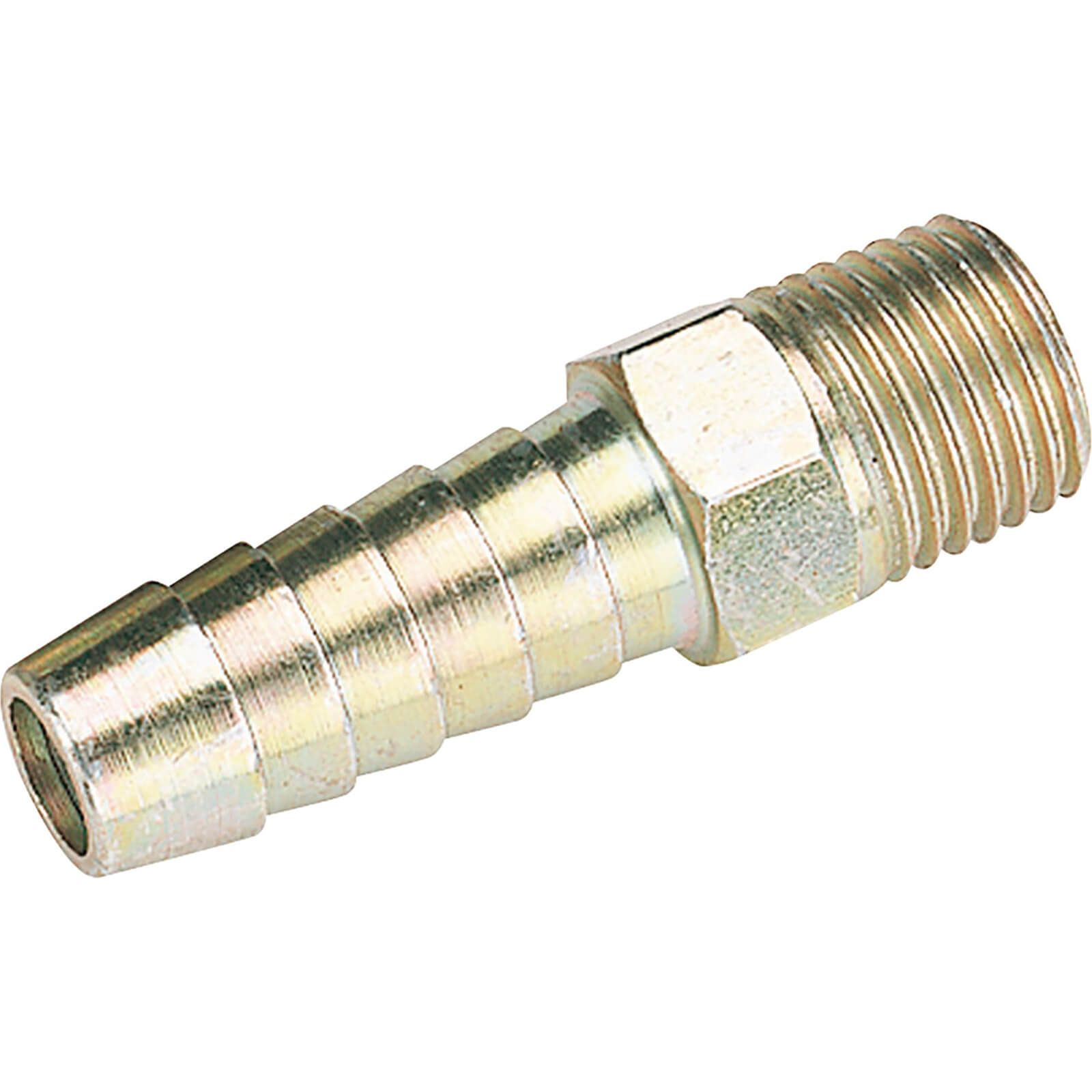 Image of Draper PCL Tailpiece Air Line Fitting BSPT Male Thread 1/4" BSP 3/8" Pack of 1
