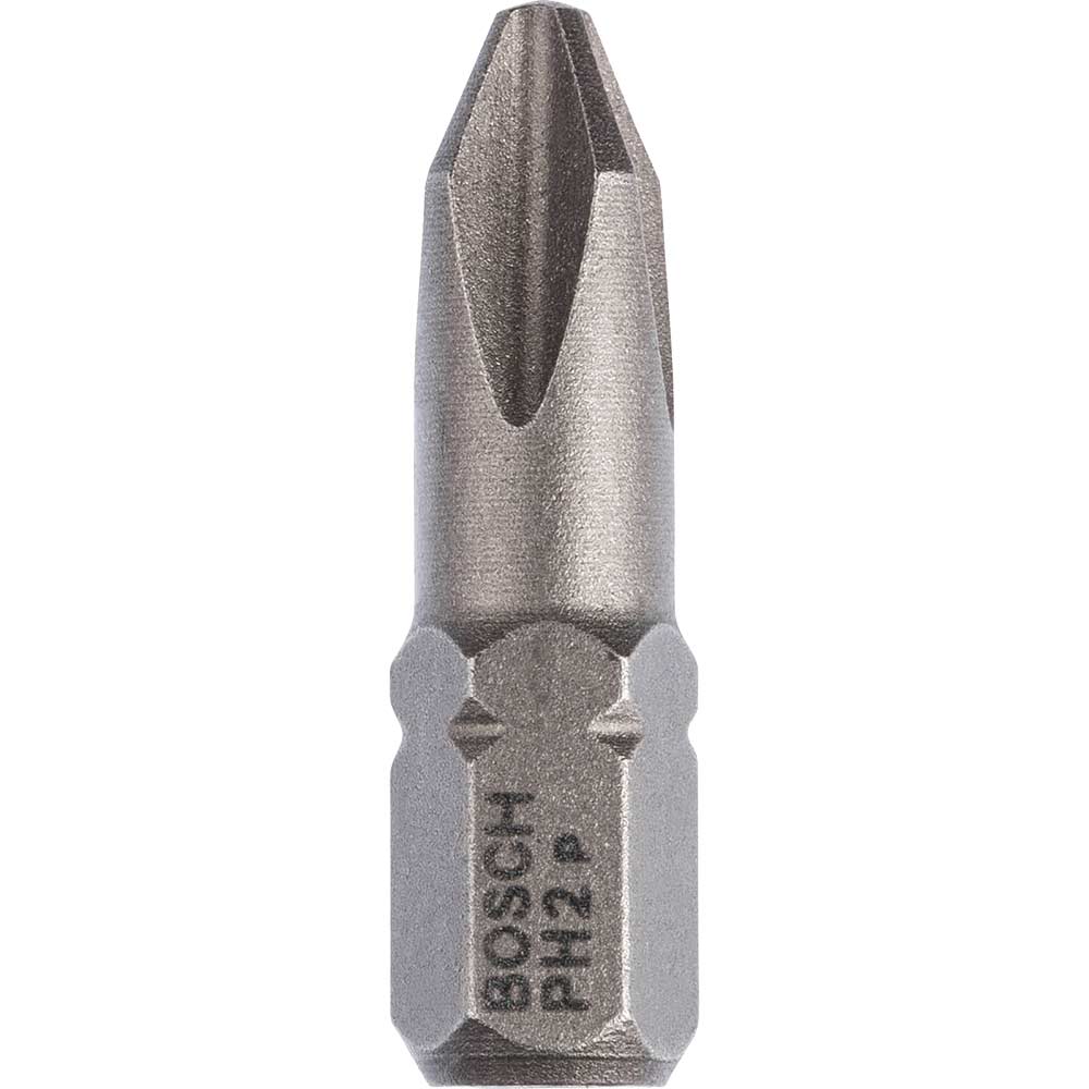 Bosch Extra Hard Phillips Screwdriver Bits PH2 25mm Pack of 10