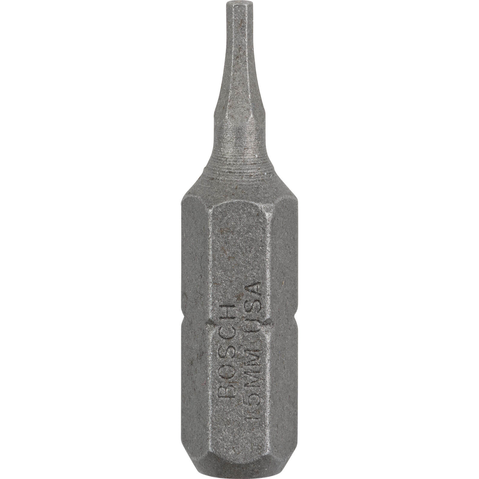 Image of Bosch Hex Extra Hard Screwdriver Bit Hex 1.5mm 25mm Pack of 3