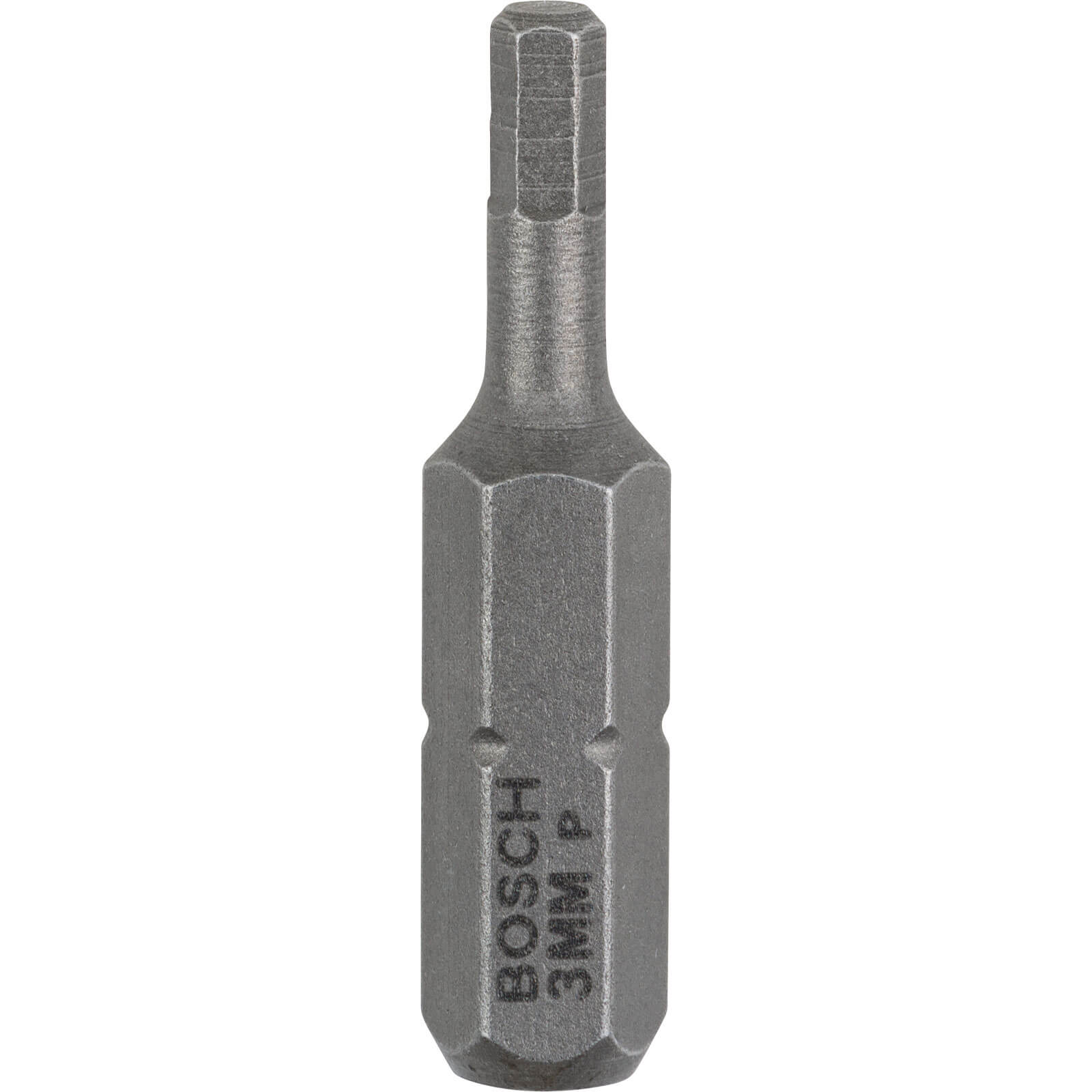 Image of Bosch Hex Extra Hard Screwdriver Bit Hex 3mm 25mm Pack of 3