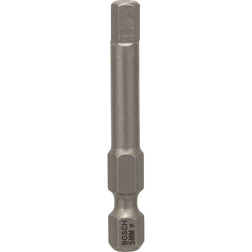 Bosch Hex Extra Hard Screwdriver Bit Hex 5mm 50mm Pack of 3