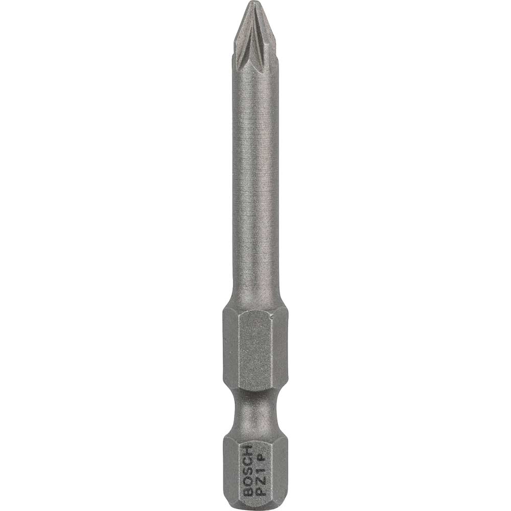 Bosch Extra Hard Pozi Screwdriver Bits PZ1 50mm Pack of 25