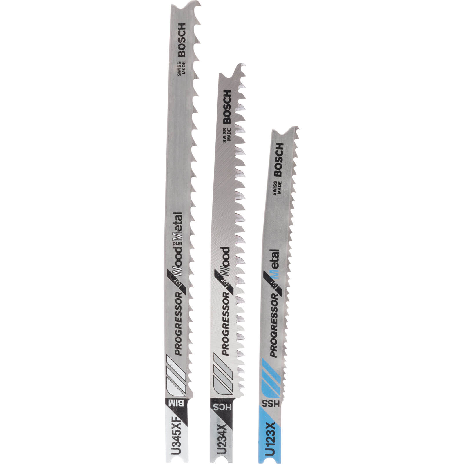 Image of Bosch Progressor Assorted Jigsaw Blades Pack of 3