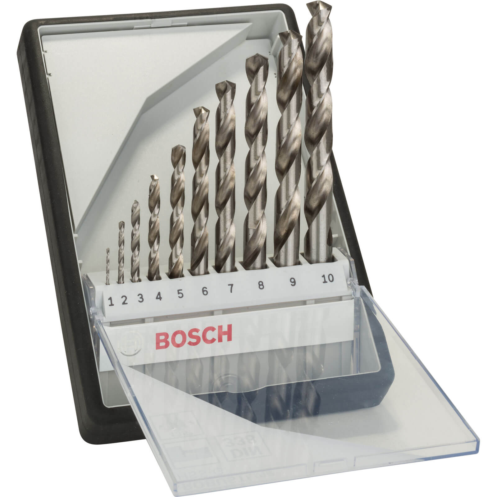 Image of Bosch Robust Line 10 Piece HSS-G Drill Bit Set