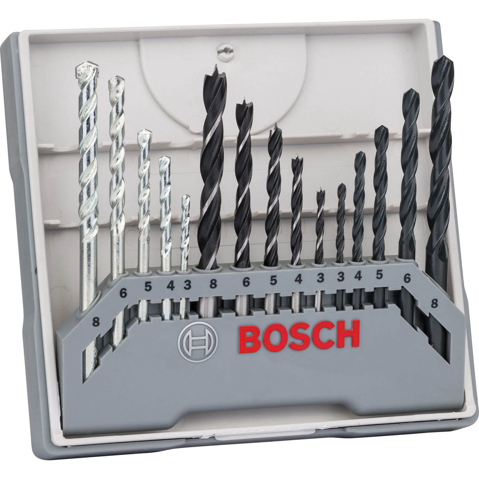 Image of Bosch 15 Piece Mixed Drill Bit Set
