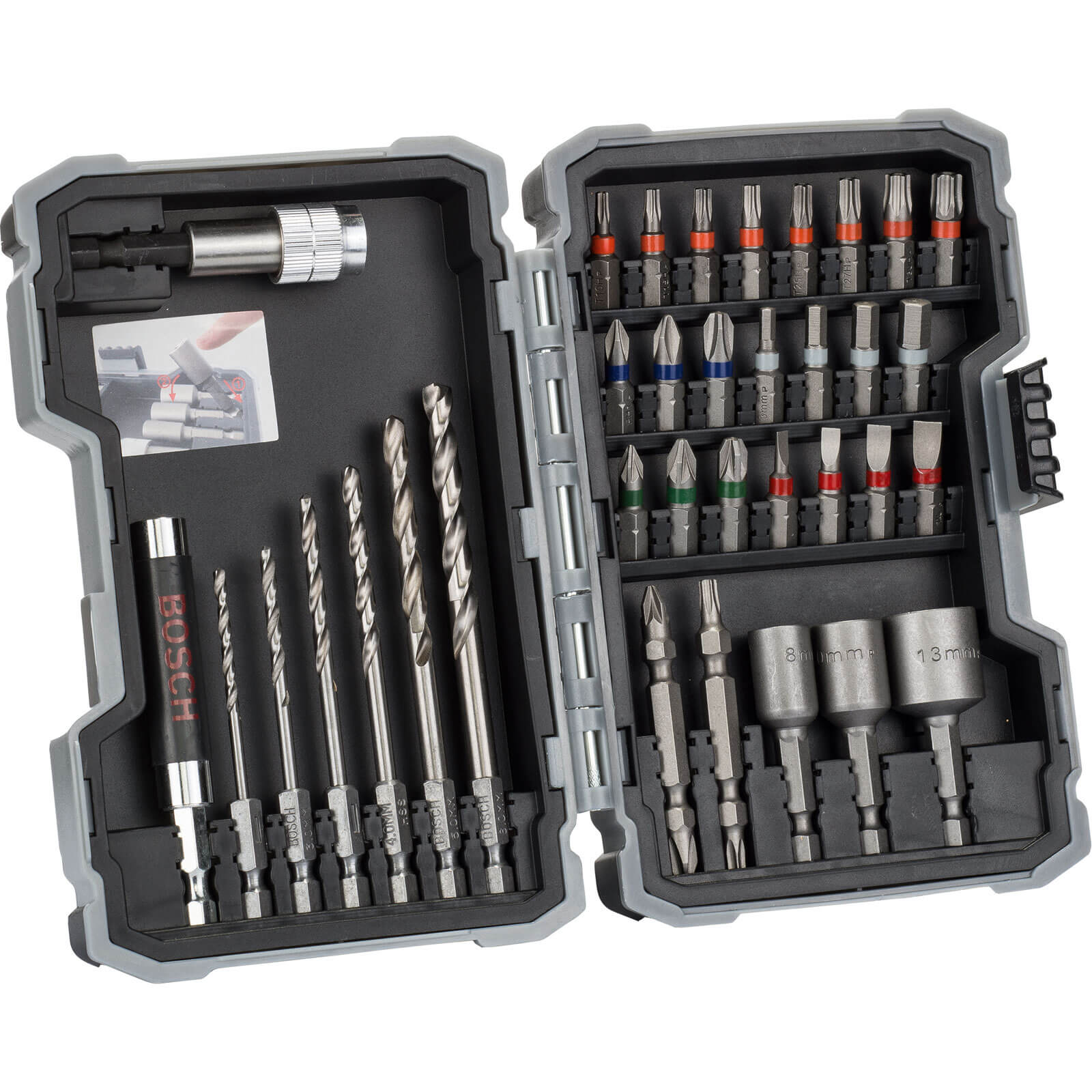 Image of Bosch 35 Piece Drill and Screwdriver Bit Set for Metal