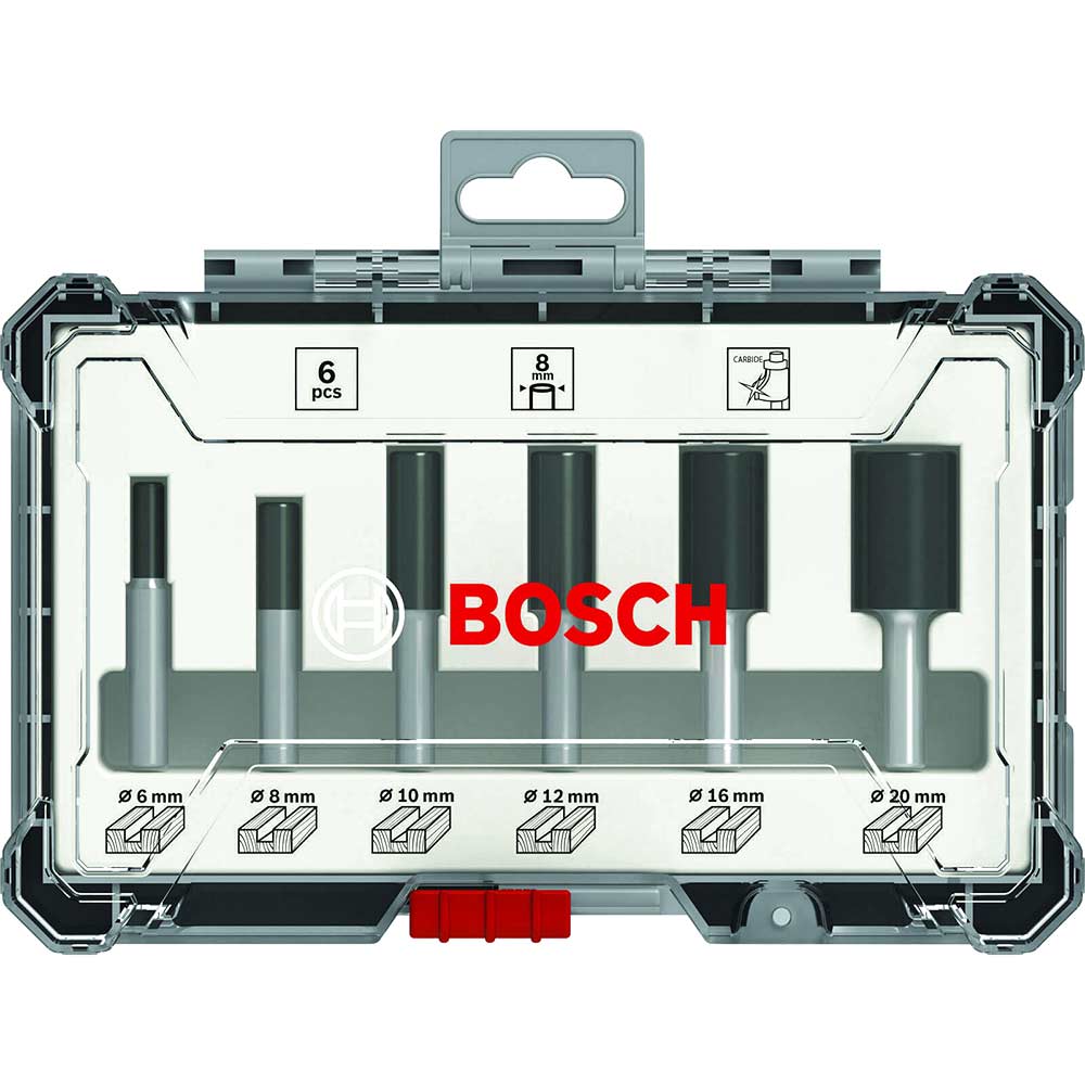 Bosch 6 Piece 1/4" Router Bit Set