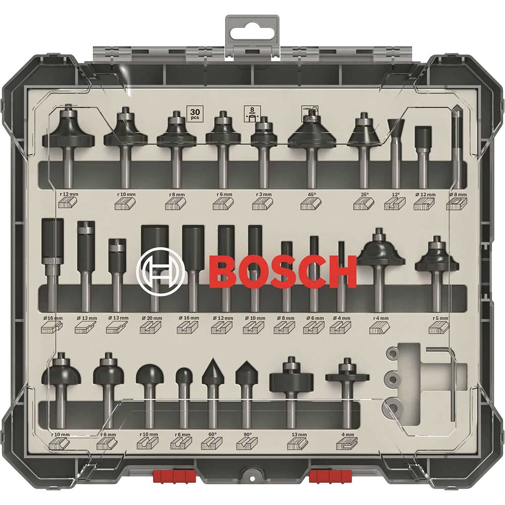 Bosch 30 Piece 1/4" Router Bit Set