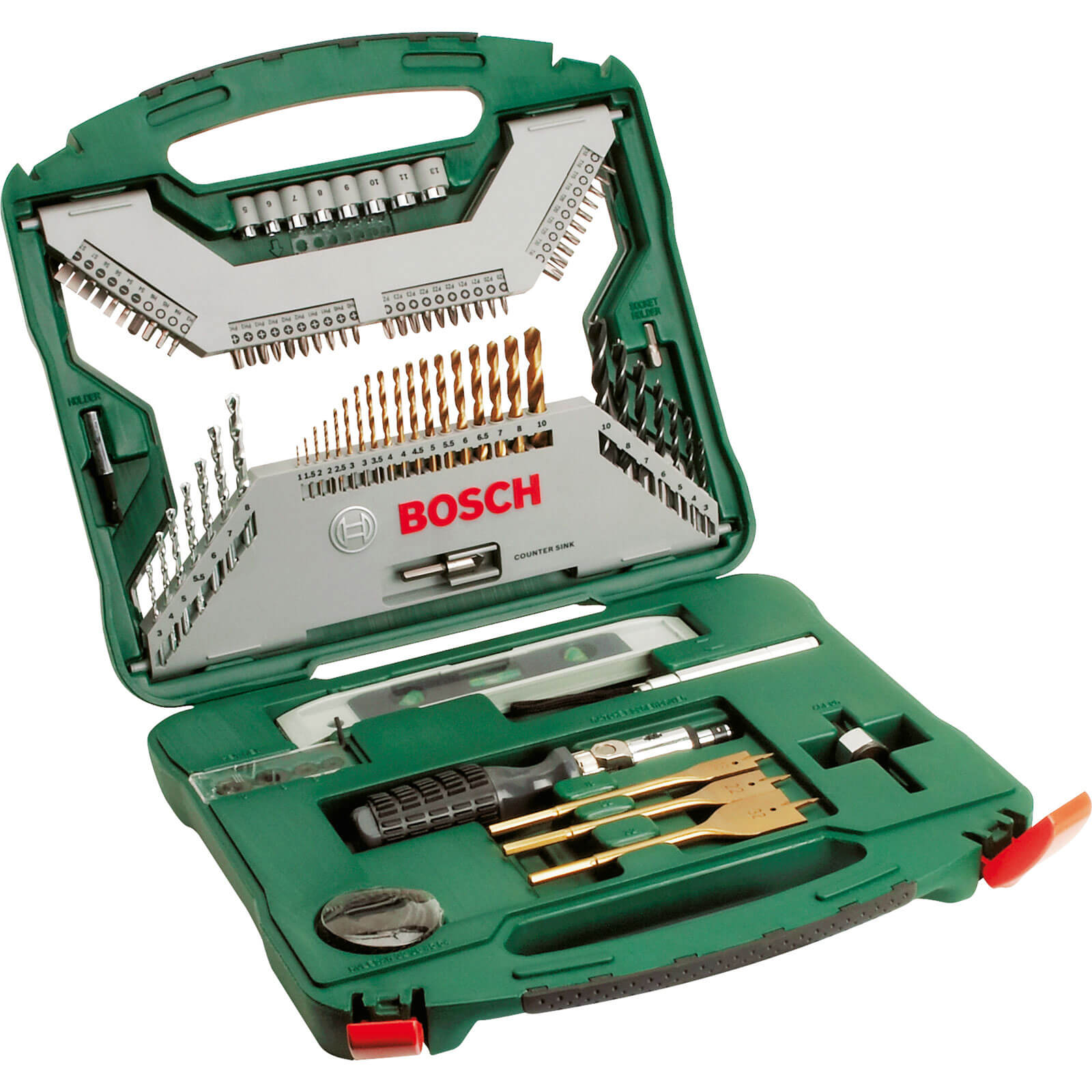 Image of Bosch X Line 100 Piece Drill Bit and Power Tool Accessory Set