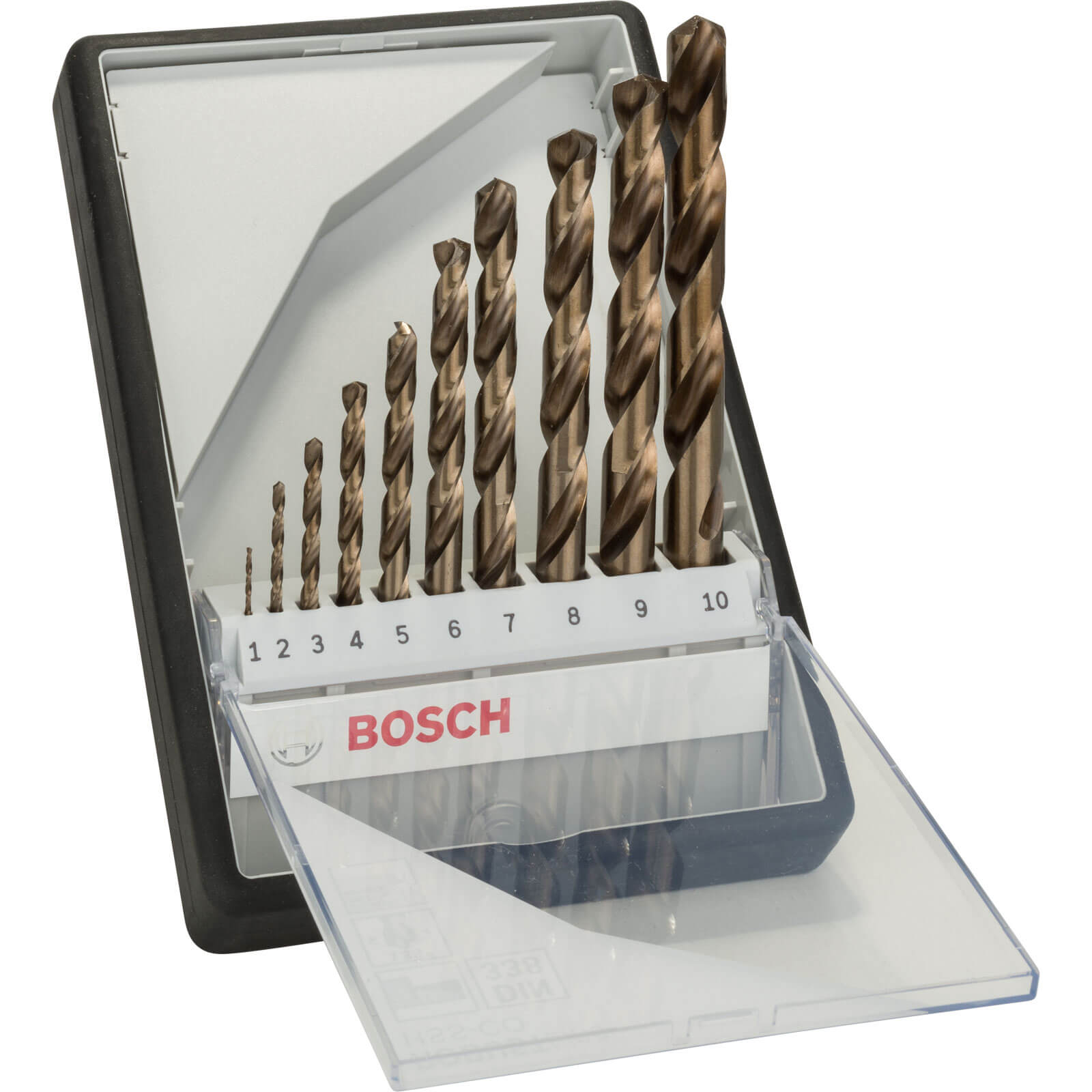Image of Bosch Robust Line 10 Piece HSS-Co Drill Bit Set