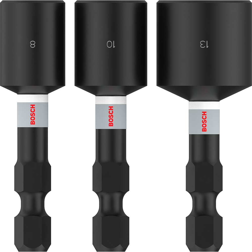Image of Bosch Pro 3 Piece Impact Nutsetter Set Metric