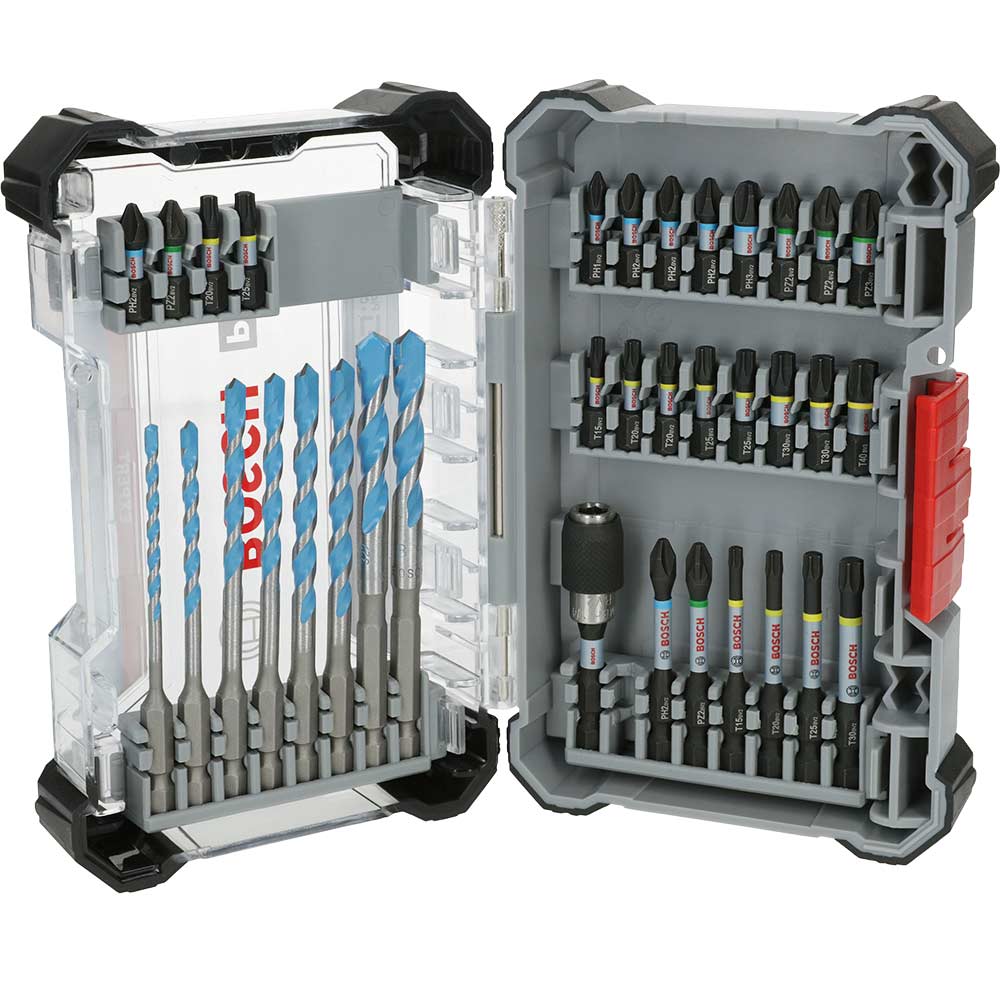 Bosch PRO 35 Piece Mixed Impact Drill and Screwdriver Bit Set
