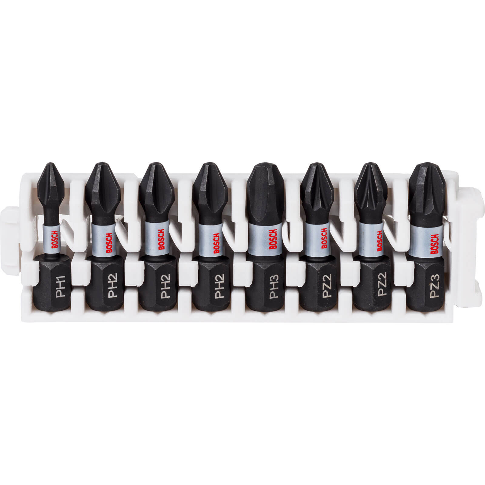 Image of Bosch 8 Piece Impact Control Phillips and Pozi Screwdriver Bit Set