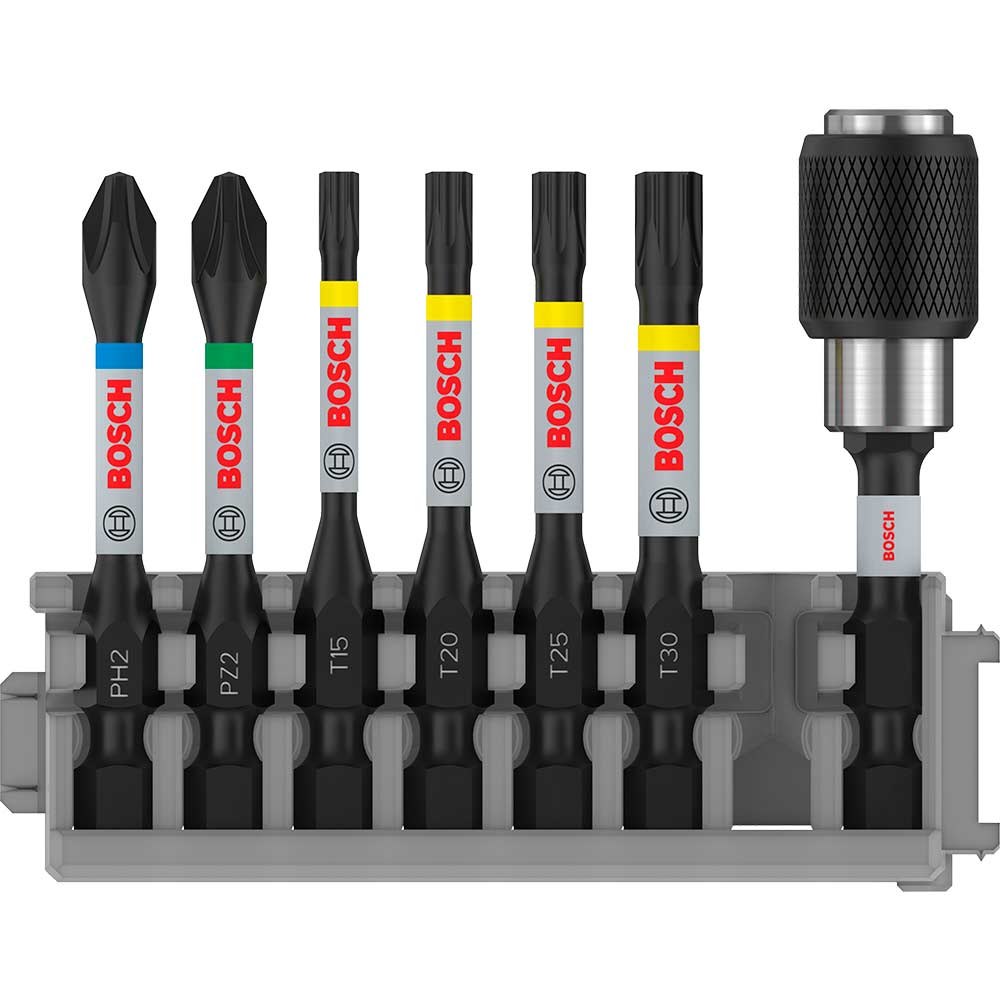 Image of Bosch 7 Piece Impact Control Screwdriver Bit Set